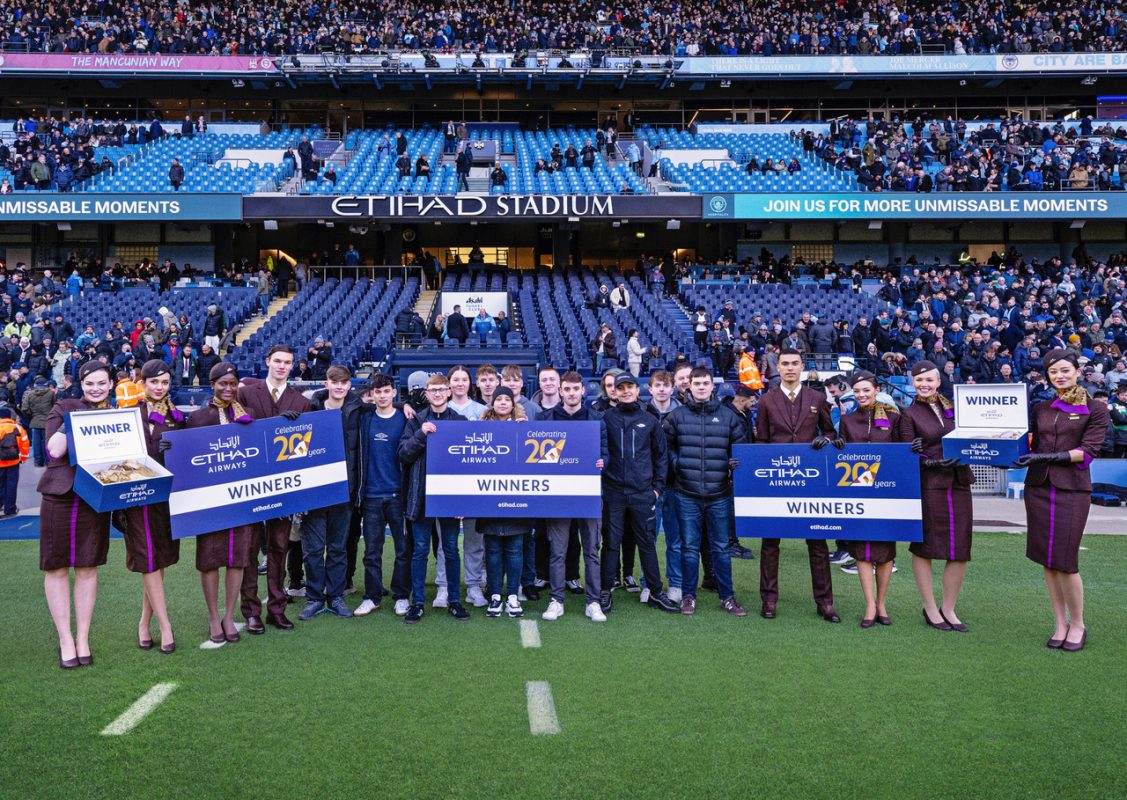 Etihad Airways gives Man City fans once in a lifetime trip to celebrate 20th anniversary