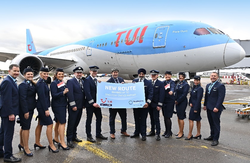 First TUI passenger flight to Singapore takes off from Birmingham BookingTravels First TUI passenger flight to Singapore takes off from Birmingham Airport